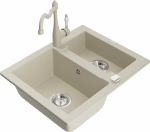 K&ouml;&ouml;givalamu koos kraaniga Mexen Carlos Beige, graniit, 58 cm x 47 cm x 17.7 cm, beige