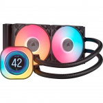 Vesijahutus protsessorile Corsair iCUE LINK TITAN 240 RX LCD RGB, 276 mm x 52 mm