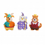 Kujukeste komplekt Lil Woodzeez Famileez Royal Friends WZ6844Z, 3 tk, pruun v./roheline v./oranž v.