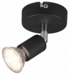 Valgusti seinale Reality Paris R80911032, GU10, 1 x 35 W, must v.