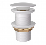 Klapp Domoletti, messing, valge v.