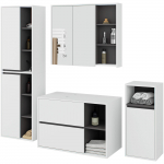 Vannitoa m&ouml;&ouml;bli komplekt Akord Furniture Factory Vami, grafiit v., 30 cm x 50 cm x 170 cm