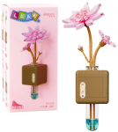 Konstruktor Lean Toys Pink Lotus, 376 tk, mitmev&auml;rviline