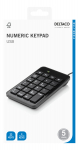 Numbriklahvistik s&uuml;learvutile Deltaco TB-120, must v.