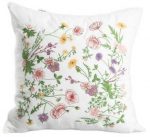 Dekoratiivpadjap&uuml;&uuml;r Homla Meadow Flowers 240556, valge v./mitmev&auml;rviline, 45 cm x 45 cm