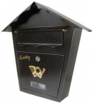 Postkast SD2, pruunikas hall v., 10 cm x 37 cm x 37 cm