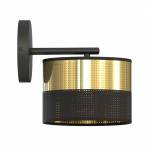 Valgusti seinale Emibig Lux K1, E27, 1 x 15 W, kuldne v./must v., 20 x 20 cm