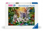 Pusle Ravensburger White Tiger Family, 50 cm x 70 cm, 1000 tk, mitmev&auml;rviline