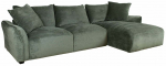 Nurgadiivan Home4you Divi RC, m&uuml;nt (mint) v., parem, 284 x 162 cm x 83 cm