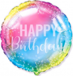 Fooliumist &otilde;hupall &uuml;mmargune Flexmetal Happy Birthday, mitmev&auml;rviline