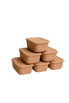 Toiduainekarbi komplekt Hermia BU0065, 0.28 l, 9.5 cm x 7.5 cm, roosa v., 6 tk