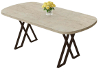 S&ouml;&ouml;gilaud Kalune Design Kaye, pruun v./travertine v., 168 cm x 90 cm x 76 cm