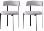 Toolide komplekt Kalune Design Gini 4001 V2 974NMB1892, matt, must v./helehall v., 50.5 cm x 48.5 cm x 75.5 cm, 2 tk