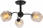 Valgusti lagi Candellux Lighting Breeze 33-52223, E27, 3 x 40 W, merevaigu-kollane v. / must v.