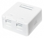 &Uuml;hendus Logilink Keystone 2 x UTP, NK4032, valge v.