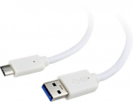 Adapter Gembird USB-C TO USB 3 CCP-USB3-AMCM USB 3.0 male, USB Type-C male, 1 m, valge v.