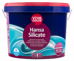 Fassaadiv&auml;rv Vivacolor Hansa Silicate, valge v., 9 l