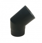 &Uuml;hendustoru nurk Wadex, must v., 160 mm, 45 &deg;