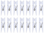 Dekoratsioon Party&Deco Clothespins, valge v., 3.5 cm, 20 tk