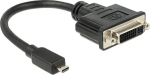 Adapter Delock micro HDMI - DVI Micro HDMI, DVI female, 0.2 m, must v.