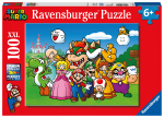 Pusle Ravensburger Super Mario 129928, 49 cm x 36 cm, 100 tk, mitmev&auml;rviline