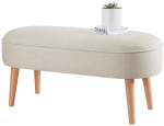 Tumba Hanah Home Lednok 209FLF1194, kreemjasvalge, 100 cm x 40 cm x 47 cm