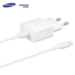Reisilaadija Samsung EP-TA1510, USB Type C, 100 cm, valge v., 15 W