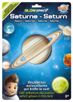 Seinakleebis Buki Phosphorescent Planet Satur, hele pruun v.