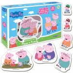 Magnetm&auml;nguasi Lean Toys Peppa Pig Family, mitmev&auml;rviline, 21 tk