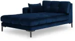 Diivan Micadoni Home Mamaia Velvet Chaise Longue, sinine v., vasak, 185 x 102 cm x 75 cm