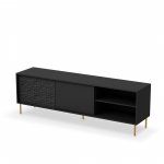 TV-laud Bullet Rtv-1, must v., 180 cm x 41 cm x 58 cm