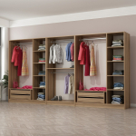 Riidekapp Kalune Design Kale 7545, pruun v., 52 cm x 360 cm x 190 cm