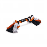 M&auml;nguasi koerale, k&ouml;is Beeztees FlossyRope Knots 641282, valge v./must v./oranž v., 1