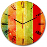 Kellaaeg Wallity 3030MS-030, punane/kollane/roheline, 30 cm x 30 cm, 30 cm