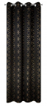 &Ouml;&ouml;kardin ZKWG-03, kuldne/must, 135 cm x 250 cm