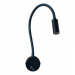 Valgusti seinale CristalRecord Clasic 43-234-03-180, 4000 &deg;K, 1 x 3 W, must v.