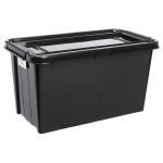 Kaanega hoiukarp Probox Recycle, 70 l, must, 72.5 x 39.5 x 39 cm