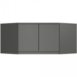 Riidekapp Akord S100, hall v., 50 cm x 100 cm x 55 cm