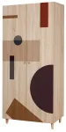 Riidekapp Kalune Design Lidya 969, pruun v., 52 cm x 90 cm x 192 cm