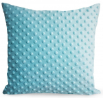 Dekoratiivpadjap&uuml;&uuml;r Minky JQN-23, t&uuml;rkiissinine, 40 cm x 40 cm