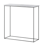 Konsoollaud ADRK Milan, must v./hall v., 30 cm x 80 cm x 80 cm