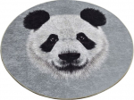 Vaip sise Conceptum Hypnose Huge Panda Djt, must/hall, 100 cm x 100 cm