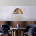 Valgusti rippuv Opviq Chandelier Marquee, E27, pruun v. / must v.