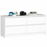 Kummut Akord Furniture Factory K120, valge v., 55 cm x 120 cm x 40 cm