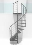 Keerdtrepp Minka Milano, 120 cm x 300.3 cm