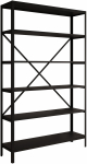 Raamaturiiul ADRK Ralph, must v., 180.2 cm x 30 cm x 110 cm