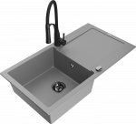 K&ouml;&ouml;givalamu koos kraaniga Mexen Leo, vaik/graniit, 90 cm x 50 cm x 19 cm, hall