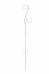 Pulk orhideede toetamiseks Garden Center 0308PS-T00, 59 cm x 9.5 cm, plastik, l&auml;bipaistev v.