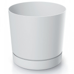 Lillepott Tubo P, plastik, &Oslash; 33.8 cm, valge v.