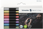 Marker Schneider Paint-lt, &uuml;hepoolsed, mitmev&auml;rviline, 8 tk